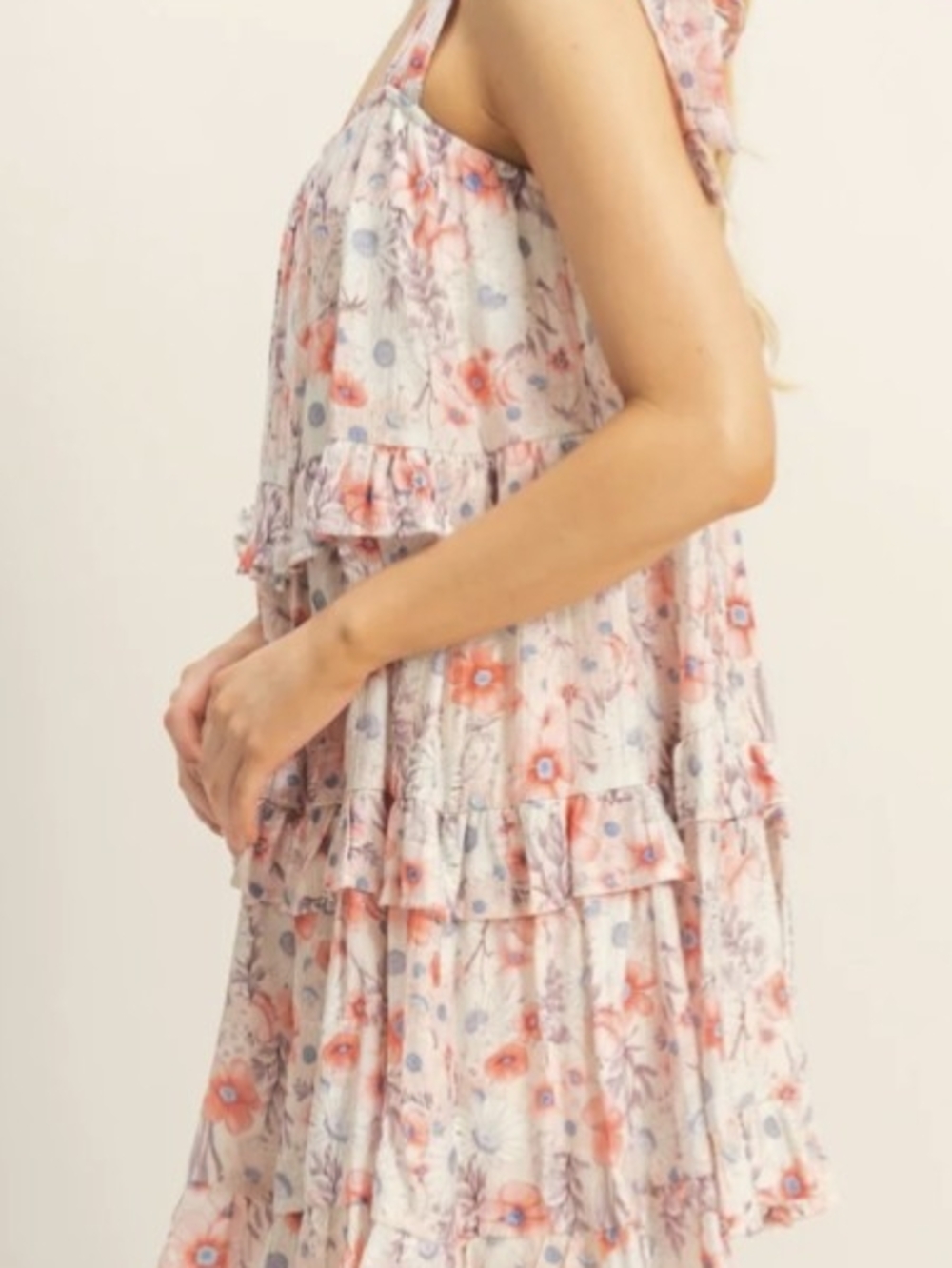 Floral Sundress For Summer Parties New Without Tags - Picture 2 of 4